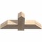 Ekena Millwork Eugene Smooth Timber Gable Bracket, Douglas Fir, 36"W x 15"H x 5 1/2"D x 5 1/2"F, 10/12 Pitch GBW036X15X0606EUG00SDF - alternate 4